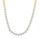 4 1/2CTW-DIA NK HEART NECKLACE (17INCH)